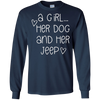 Image of A Girl...Her Dog And Her Jeep T shirt