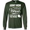 Image of Chemise de maman armée j'ai donné naissance à mes héros drôle pour mère