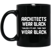 Image of Les architectes portent du noir à moins qu'il ne fasse chaud alors ils portent du noir