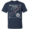 Image of Appalachian Trail Map Retro Long Sleeve Tee Shirt