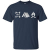 Image of 4WD Overland Explorer Tee 4x4 Tent Camp Fire T-Shirt
