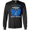 Image of Apraxia Awareness T Shirt - I Wear Blue For Someone I Love