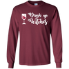 Image of Funny Halloween Wine Lovers Shirt Women Drink Up Witches Tee