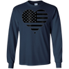 Image of America Flag Heart shirt - Patriotic 4th of July Tshirt