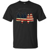 Image of American Camper U.S. Flag Patriotic Camping T Shirt