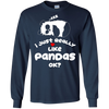 Image of "I Just Really Like Pandas, Ok?" Chinese Panda Bear T-shirt