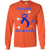 Image of Apraxia Awareness Ribbon With Hearts T Shirt