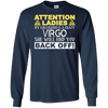 Image of Attention Ladies My Girlfriend Is A Crazy Virgo Funny Tee
