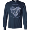 Image of A Little Love White Heart Long Sleeve T-Shirt