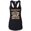 Image of Architect Ninja Job Career Gift T Shirt Student Occupation