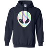 Image of Alien Head T-Shirt Holographic Effect
