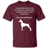 Image of Le long est venu mon tee-shirt d'amusement de doberman pour les amants de chien