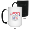 Image of Ameowica Cat With Flag Sunglasses Funny 4th Of July T-Shirt