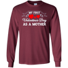 Image of A My First Valentines Day As A Mother - Long Sleeve
