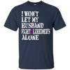 Image of Alzheimer's Awareness T-Shirt For Husbands Purple Ribbon Tee