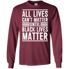 Image of All Lives Can't Matter Until Black Lives Matter T-Shirt