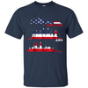 Image of 'Merican and Proud Awesome Patriotic 4th July T-Shirt