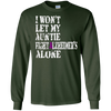 Image of Alzheimer's Awareness T Shirt For Aunties Purple Ribbon Tee