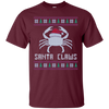 Image of Santa Claws Festive Crab Ugly Christmas Gift Long Sleeve