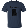 Image of Alabama Distressed Home State light long sleeve t-shirt