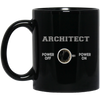 Image of Architect T-shirt - Architect Powered By Coffee - Funny Gift
