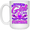 Image of A Girl on love with her Plumber t shirt for Plumbers Wife
