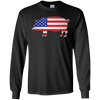 Image of American Flag Pig Shirt 4th of July Independence Day Gift