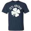 Image of 0% Irish T-Shirt Vintage Saint Patrick Day Gift