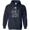 Image of August Girl Gift Tshirt - The Best Aunts Are Born August Tee