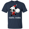 Image of Santa Panda T-shirt de Noël mignon Panda Bear