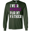 Image of Alzheimer's Awareness T-shirt I Wear Purple For My Father