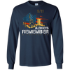 Image of Always Remember 9/11 Patriot Day Memorial Tshirt
