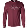 Image of "I love my husband" - romantic wife Valentine's gift t-shirt