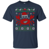 Image of Santa Claws Festive Crab Ugly Christmas Sweater T-Shirt