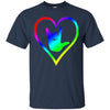 Image of American Sign Language Tshirt I love you - Rainbow - Pride