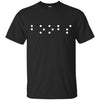 Image of "Boobs" written in contracted Braille t-shirt funny tshirt