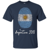 Image of Argentina Shirt 2018 Thumbprint Soccer Flag Design