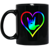 Image of American Sign Language Tshirt I love you - Rainbow - Pride