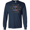 Image of Army Veteran Proud Wife American Flag Pride T-shirt
