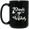 Image of Funny Halloween Wine Lovers Shirt Women Drink Up Witches Tee