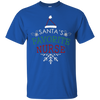 Image of Santa's Favorite Nurse Holiday Christmas Nursing T-Shirt