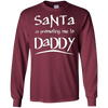Image of Santa Is Promoting Me To Daddy T-Shirt | Christmas Tee