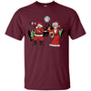 Image of Santa Dabbing Tshirt Mrs. Claus Flossing Shirt