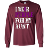 Image of Alzheimer's Awareness Tshirt I Wear Purple For My Aunt