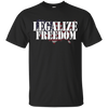 Image of American Flag Legalize Freedom T-Shirt