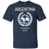 Image of Argentina Soccer Team Russia 2018 T Shirt Football Fan