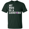Image of Alzheimer's Awareness T-Shirt For Wife Purple Ribbon Tee