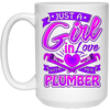 Image of A Girl on love with her Plumber t shirt for Plumbers Wife