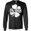 Image of 0% Irish T-Shirt Vintage St. Patrick Day Gift Shirt