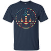 Image of American Flag USA Sailor Anchor, Military 4th of July Shirt